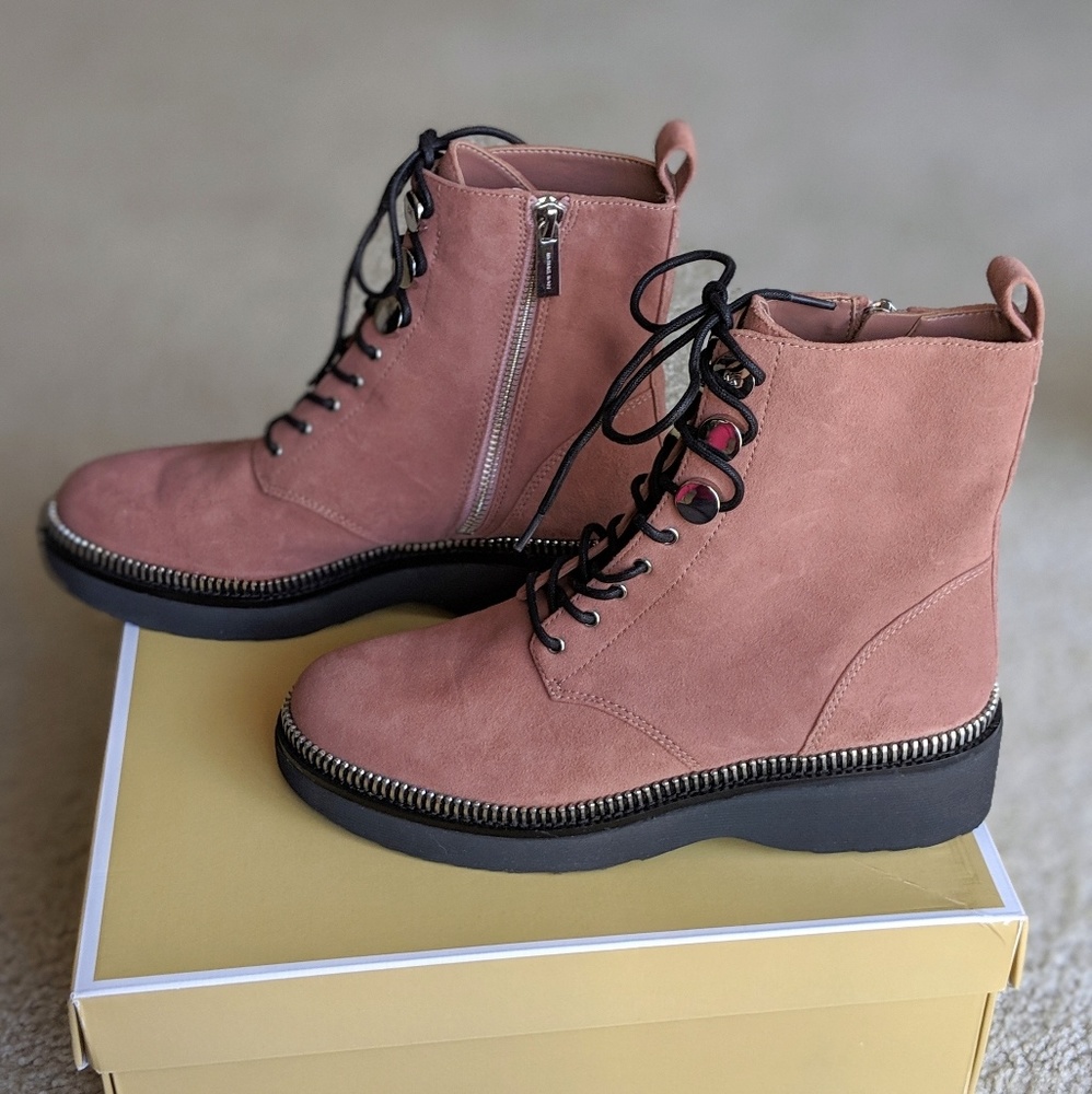 Michael Kors Tavie Suede Combat Boot